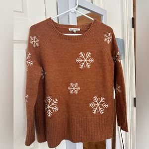 workshop republic clothing snow snowflake sweater